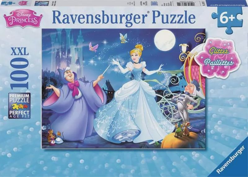 CASSE-TÊTE 100 PIÈCES RAVENSBURGER - SCINTILLANTE CENDRILLON