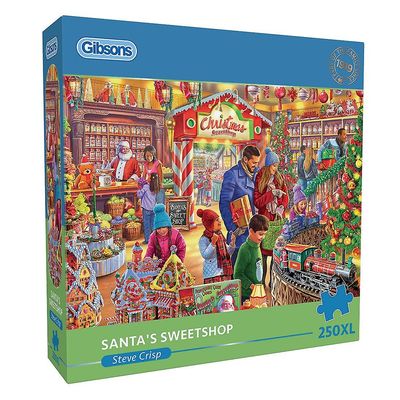 Casse-tête 250 pièces XL de Noël Gibsons - Santa's sweetshop