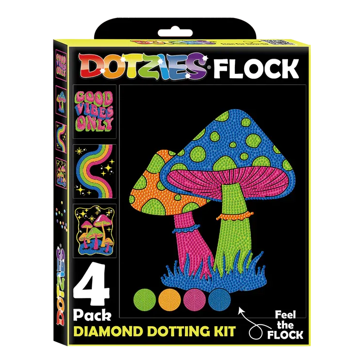Broderie de diamant Dotzies Flock - Neon good vibes