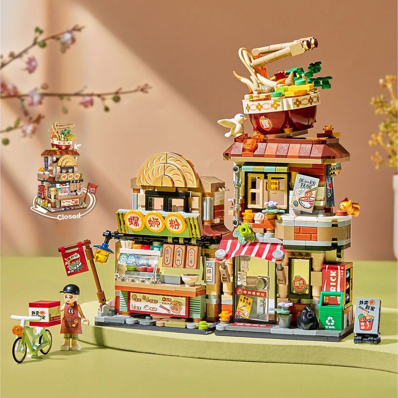 LOZ Block Mini - Le magasin de nouille en spirale