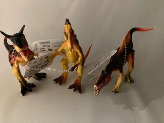 Figurine dinosaure volcan