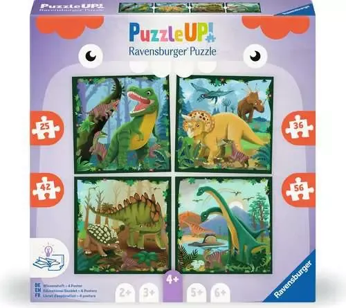 Casse-tête 25, 36, 42 et 56 pièces Ravensburger - Puzzle up dinonaures