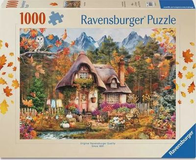 Casse-tête 1000 pièces Ravensburger - Chalet de citrouille  (Pumpkin Cottage)