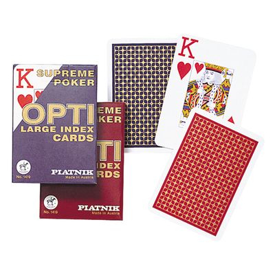 Jeu de carte grandeur poker - Opti (Visuel plus gros)