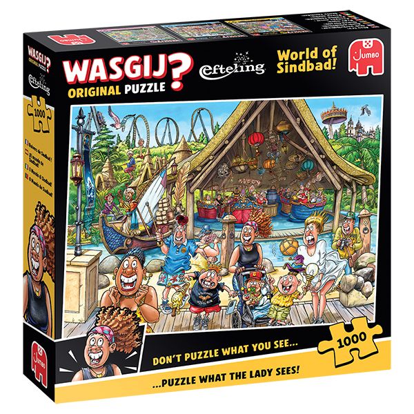 Casse-tête 1000 pièces Wasgij original - Efteling: Univers de sinbad