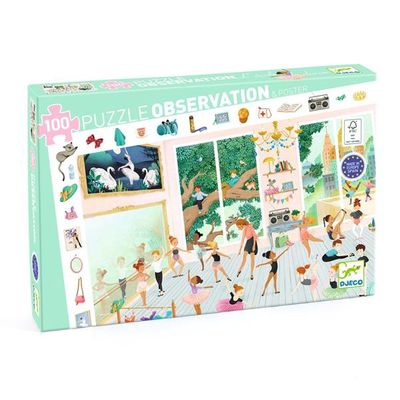 Casse-tête 100 pièces d'observation Djeco - L'école de danse