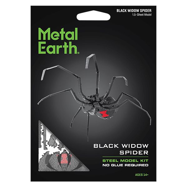 Metal Earth - Araignée veuve noire