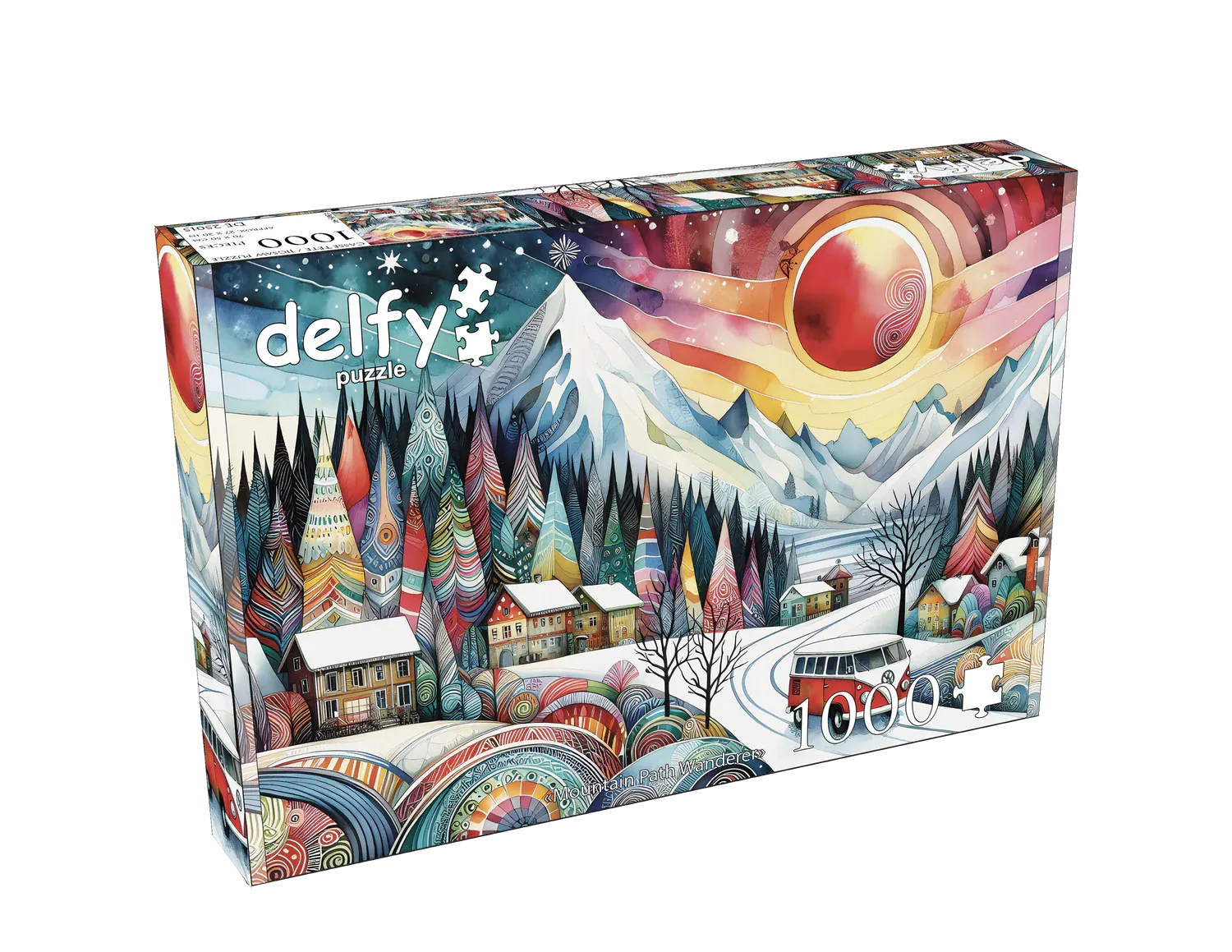 Casse-tête 1000 pièces Delfy - Mountain path wanderer
