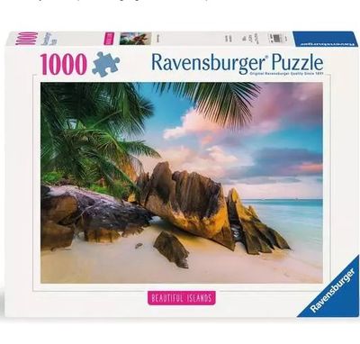 Casse-tête 1000 pièces Ravensburger - Iles magnifiques seychelles paradise
