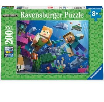 Casse-tête 200 pièves Ravensburger - Minecraft aquatique