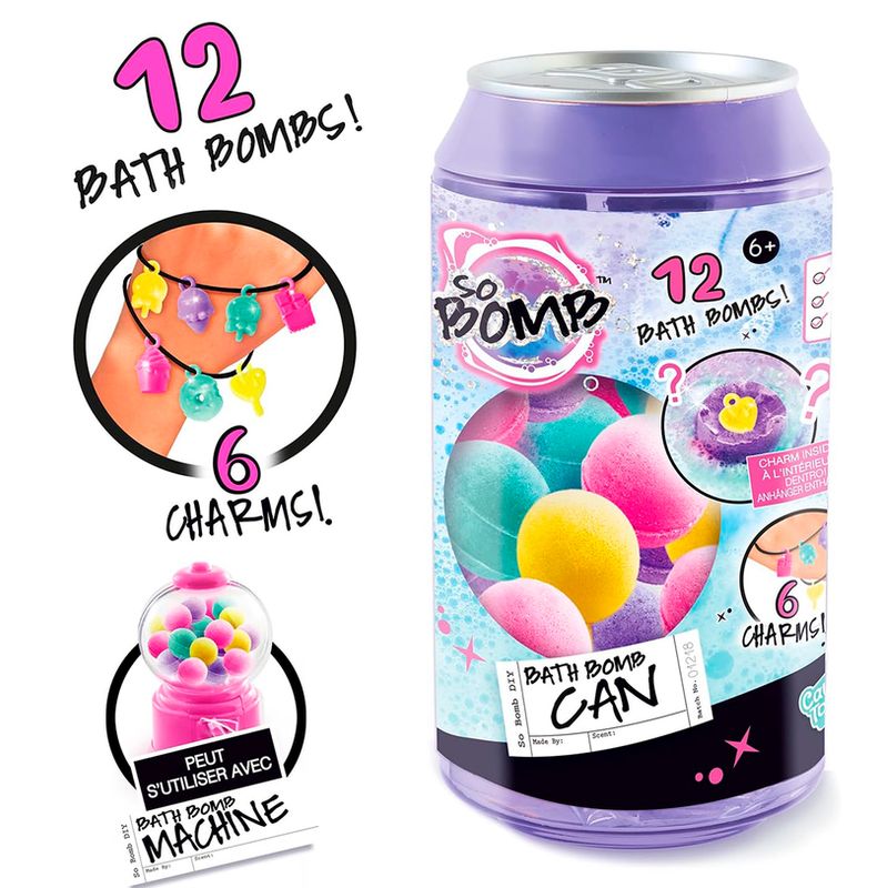 Cannette de boules de bain