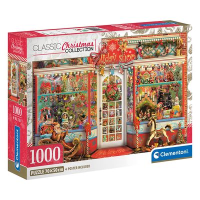 Casse-tête 1000 pièces de Noël Clementoni - Boutique des fêtes