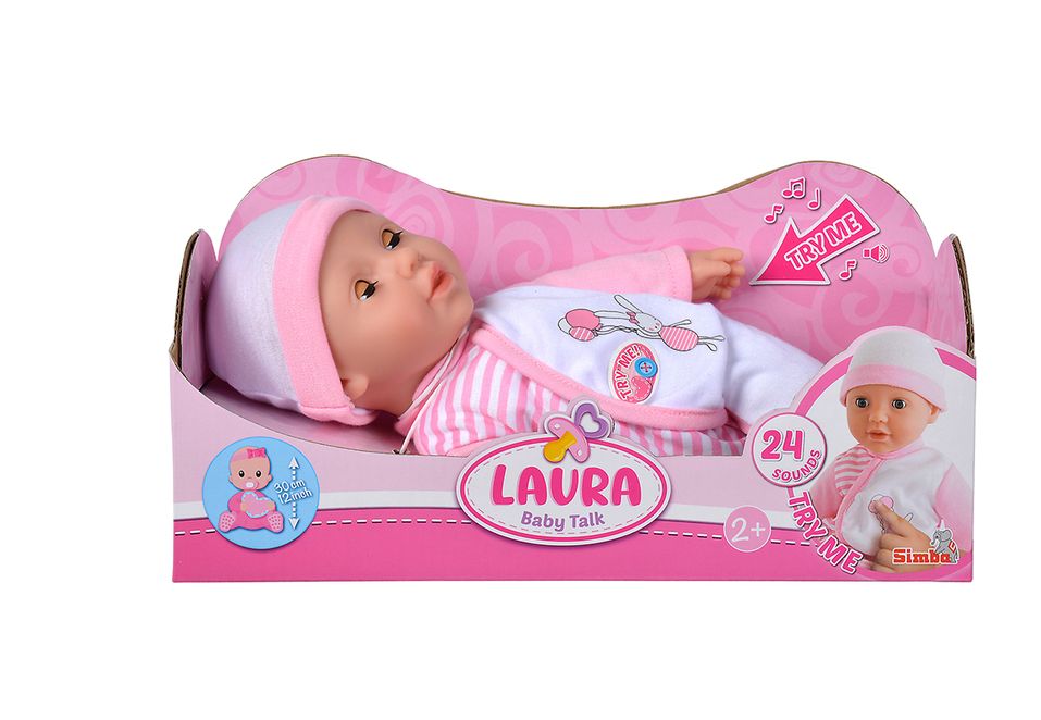 Poupée Laura "Baby Talk" 30 cm - 24 sons de bébé