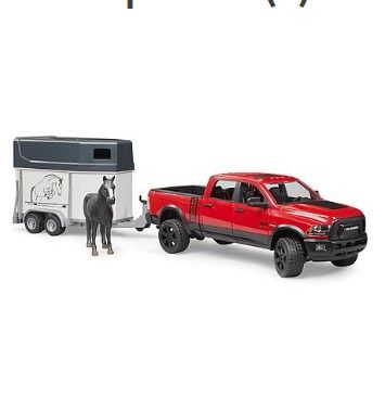 Bruder 02501 - Ram 2500 Power wagon avec Van pour chevaux