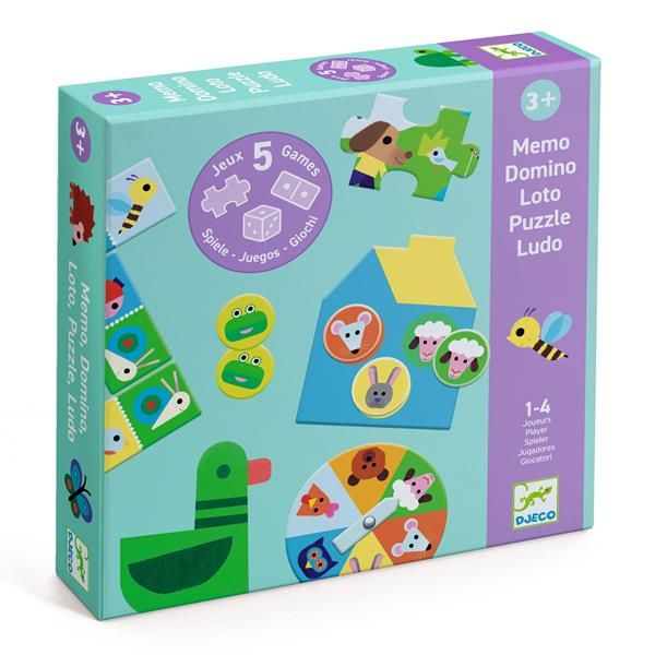 Djeco - 5 jeux: À la ferme