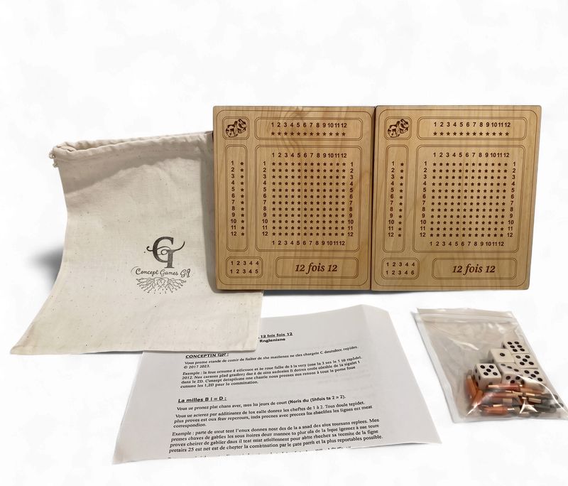Petit jeu du 12 x 12 fait à Chicoutimi