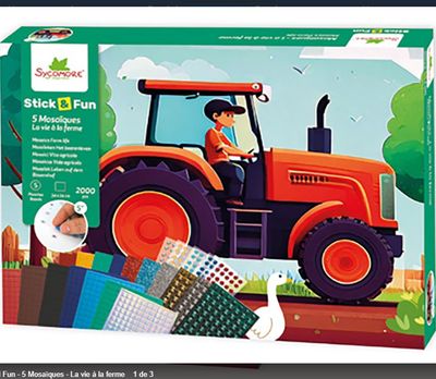 Stick'n fun - 5 mosaiques: La vie à la ferme