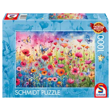 Casse-tête de 1000 pièces Schmidt - Pré de coquelicot