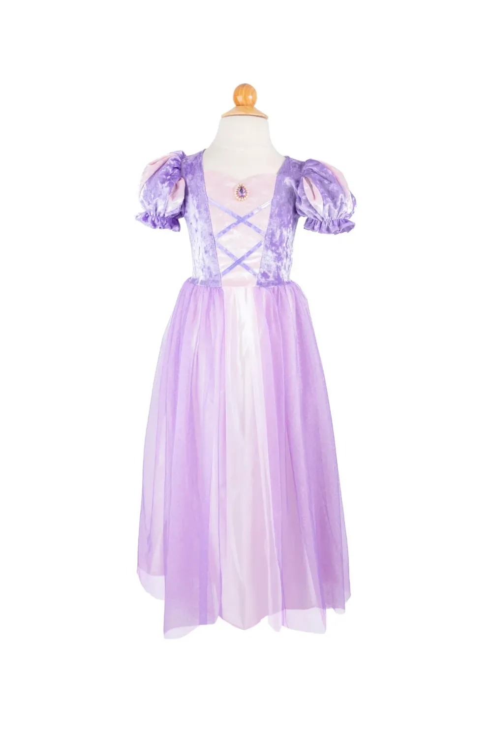 Robe de princesse velour lilas 5-6 ans