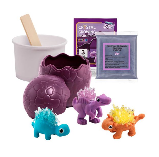Kit de croissance de dinosaure en cristaux