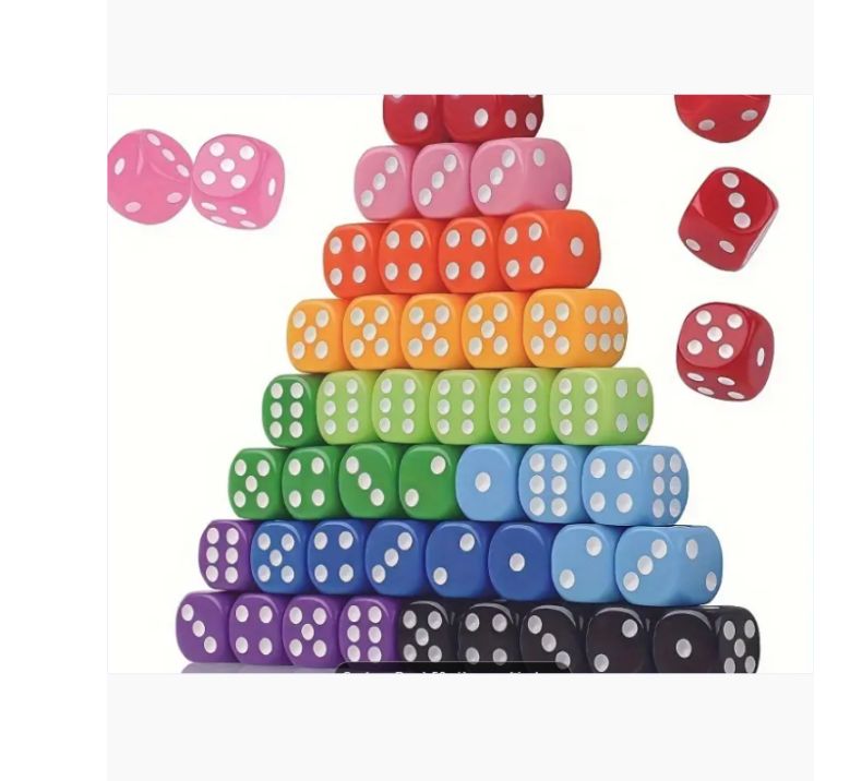 Dé 6 faces 15 mm couleur opaque