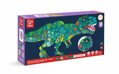 Casse-tête de plancher 202 pièces Hape - Dinosaure miroitant