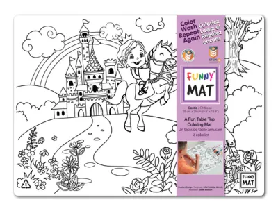Funny Mat - Petit napperon à colorier château