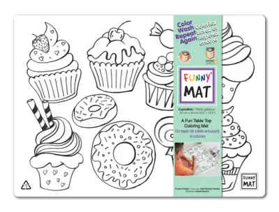 Funny Mat - Napperon à colorier petits gâteaux