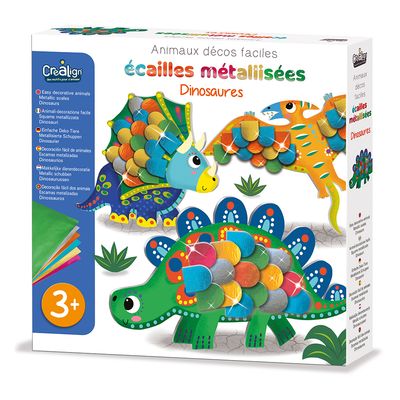 Crealign - Écailles métallisées dinosaures