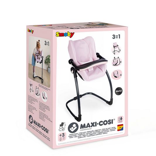 CHAISE HAUTE ET SIÈGE ROSES - MAXI COSI
