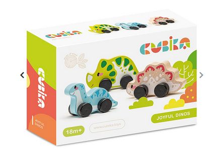 CUBIKA - ENSEMBLE DE JOUETS EN BOIS DINOS