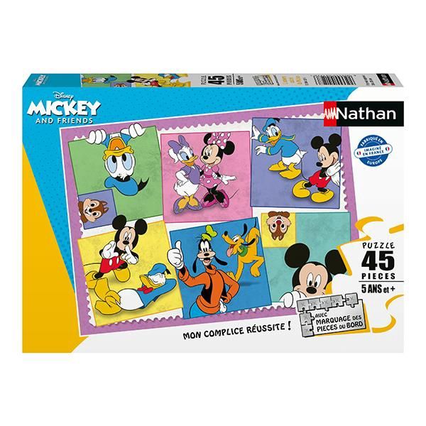 CASSE-TÊTE NATHAN 45 PIÈCES - DISNEY L'UNIVERS COLORÉ DE MICKEY