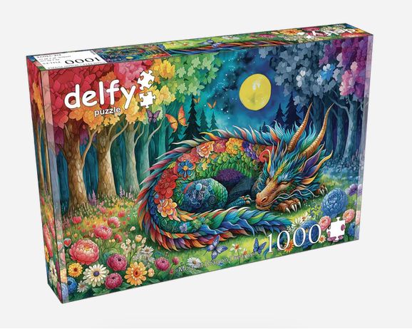 CASSE-TÊTE 1000 PIÈCES DELFY - MOONLIT DRAGON DREAMS