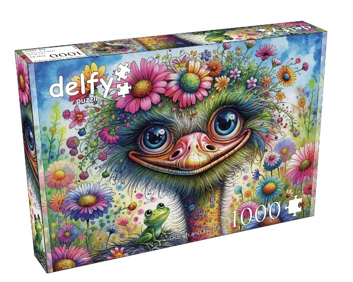 CASSE-TÊTE 1000 PIÈCES DELFY - OSTRICH AND FRIEND