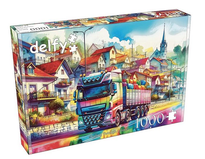 CASSE-TÊTE 1000 PIÈCES DELFY - ROLLING THROUGH COLORS