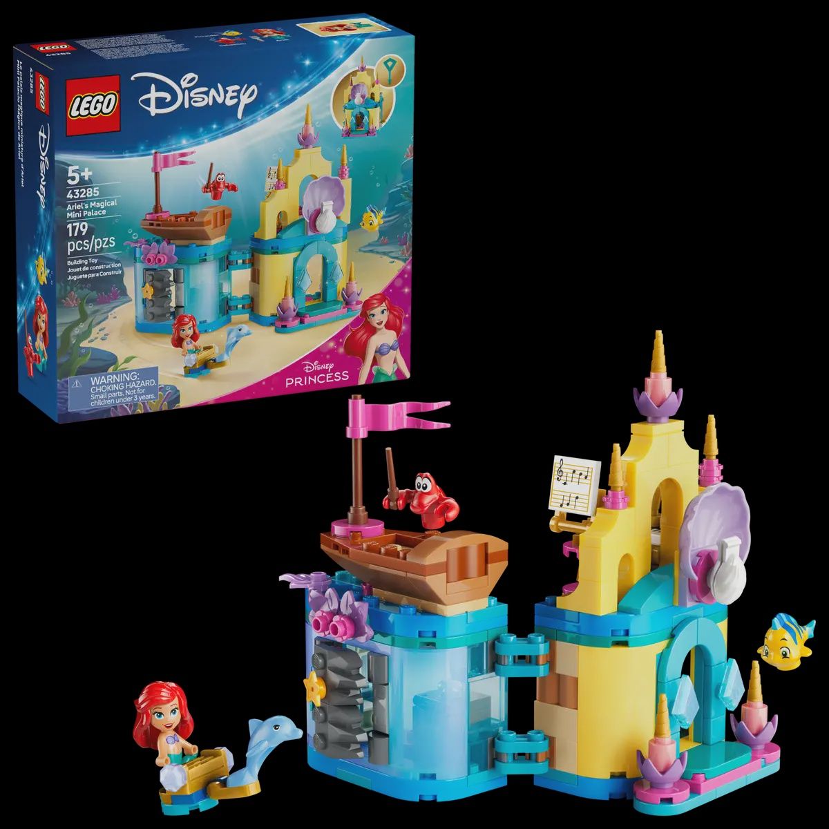LEGO DISNEY 43285 - LE PALAIS MAGIQUE MINIATURE D'ARIEL