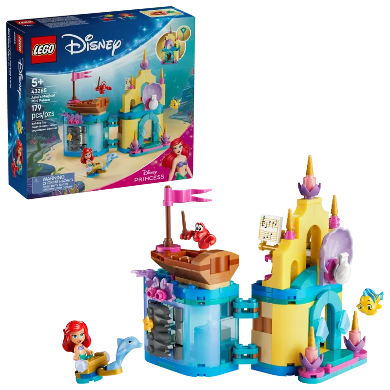 LEGO DISNEY 43285 - LE PALAIS MAGIQUE MINIATURE D'ARIEL