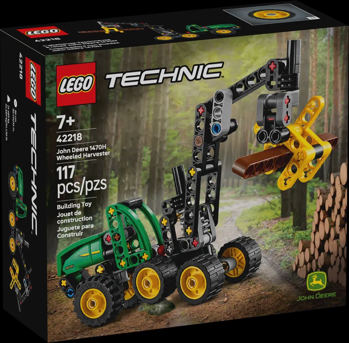 LEGO TECHNIC 42218 - L'ABATTEUSE-FAÇONNEUSE À ROUES JOHN DEERE 1470H