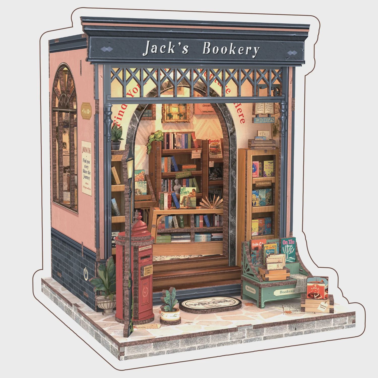 MINI DÉCOR DE BIBLIOTHÈQUE - JACK'S BOOKERY