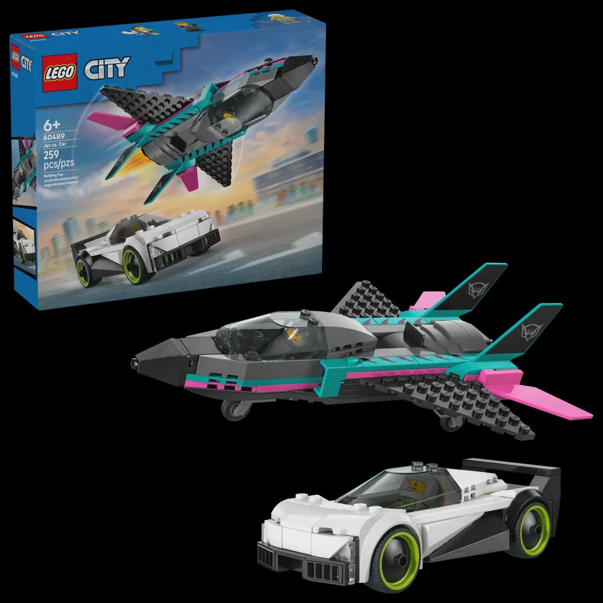 LEGO CITY 60489 - L' AVION À RÉACTION CONTRE LA VOITURE