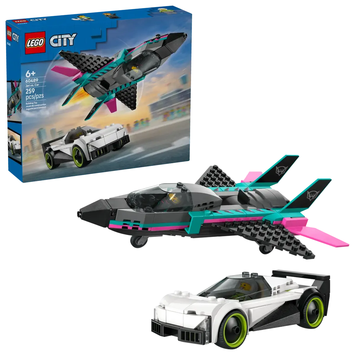 Lego City 60489 - L' avion à réaction contre la voiture