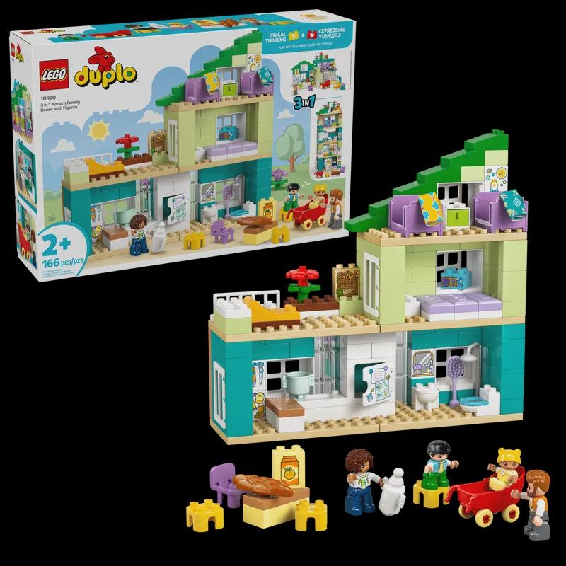 LEGO DUPLO 10470 - LA MAISON FAMILIALE MODERNE AVEC DES FIGURINES 3 EN 1