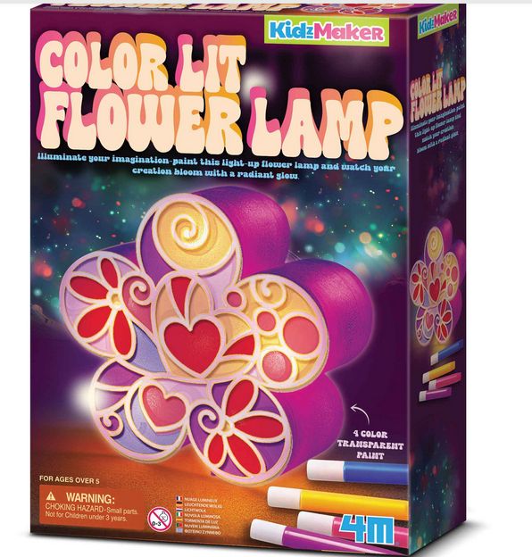 LAMPE D'ART: FLEURS EN FLORAISON