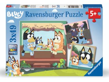 CASSE-TÊTE 3 X 49 PIÈCES RAVENSBURGER - LES AVENTURES DE BLUEY