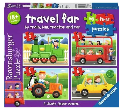 CASSE-TÊTE 2-3-4-5 PIÈCES RAVENSBURGER: VOYAGE AU LOIN