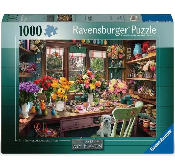 CASSE-TÊTE 1000 PIÈCES RAVENSBURGER - L'ATELIER DU FLEURISTE