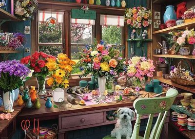 Casse-tête 1000 pièces Ravensburger - L'atelier du fleuriste