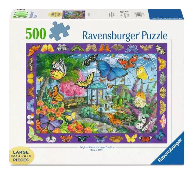 CASSE-TÊTE 500 GROSSES PIÈCES RAVENSBURGER - LA PLACE DES PAPILLONS