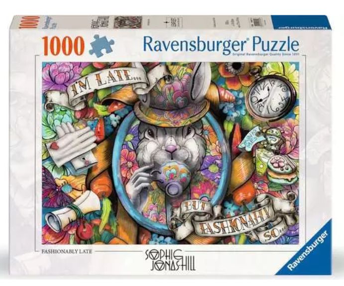 CASSE-TÊTE 1000 PIÈCES RAVENSBURGER - À LA MODE EN RETARD