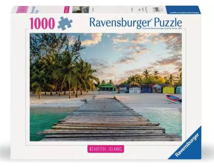 CASSE-TÊTE 1000 PIÈCES RAVENSBURGER - ÎLES MAGNIFIQUES PARADIS DES CARAÏBES